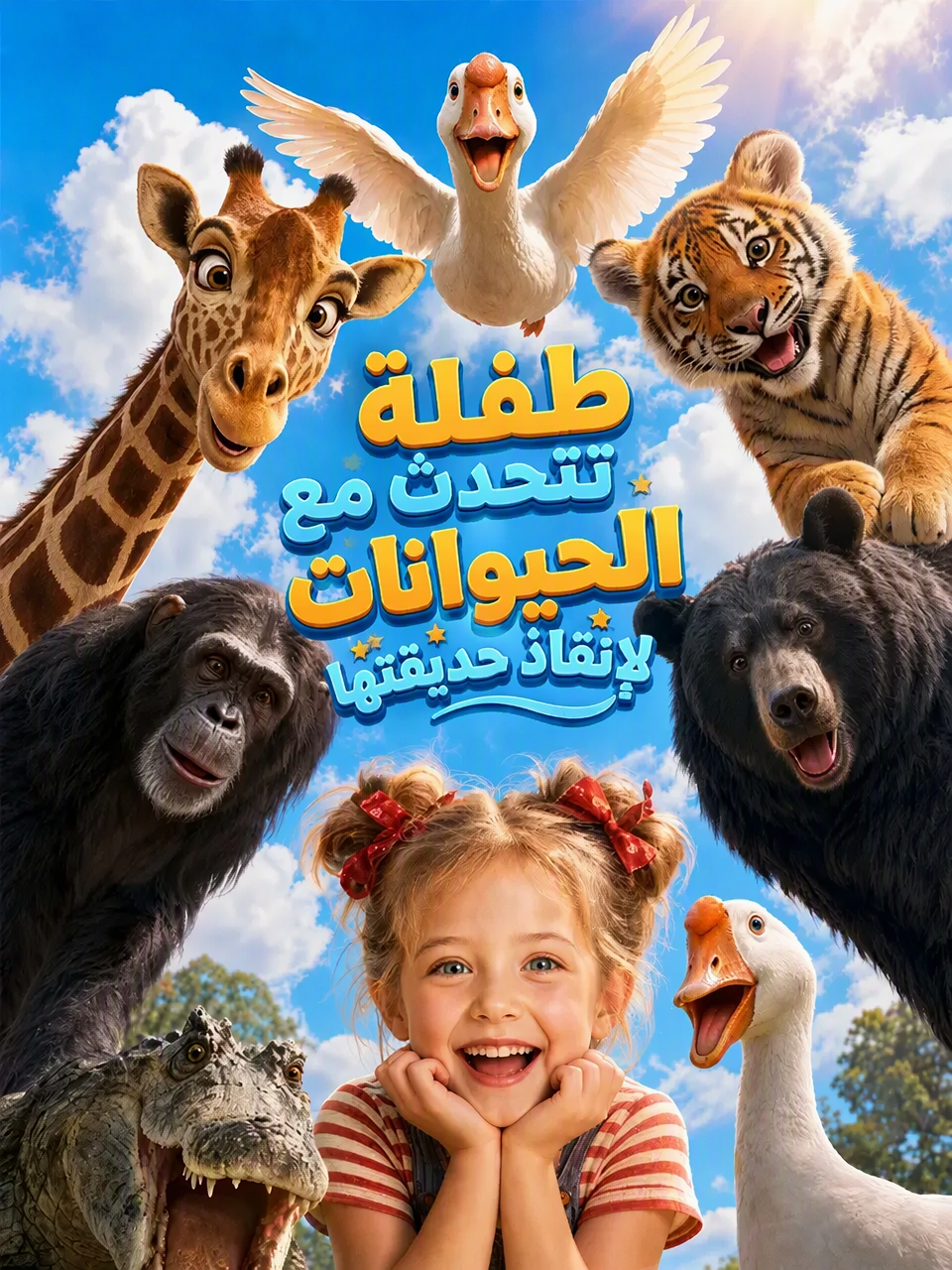 طفلة تتحدث مع الحيوانات لإنقاذ حديقتها