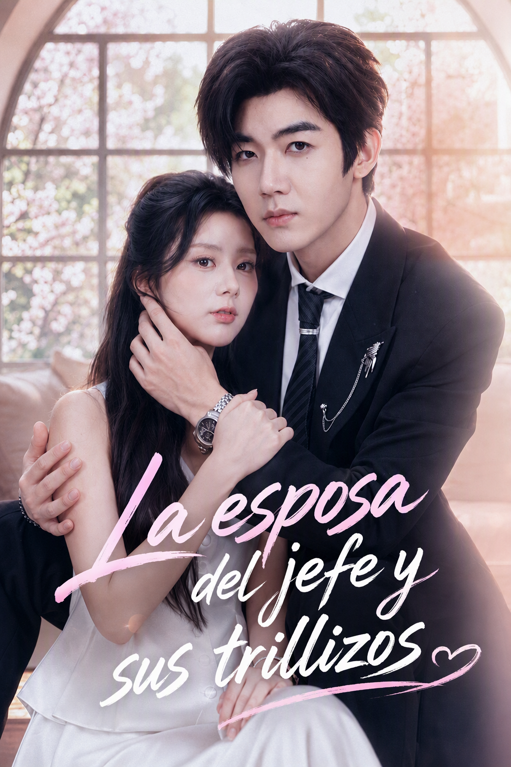 La esposa del jefe y sus trillizos