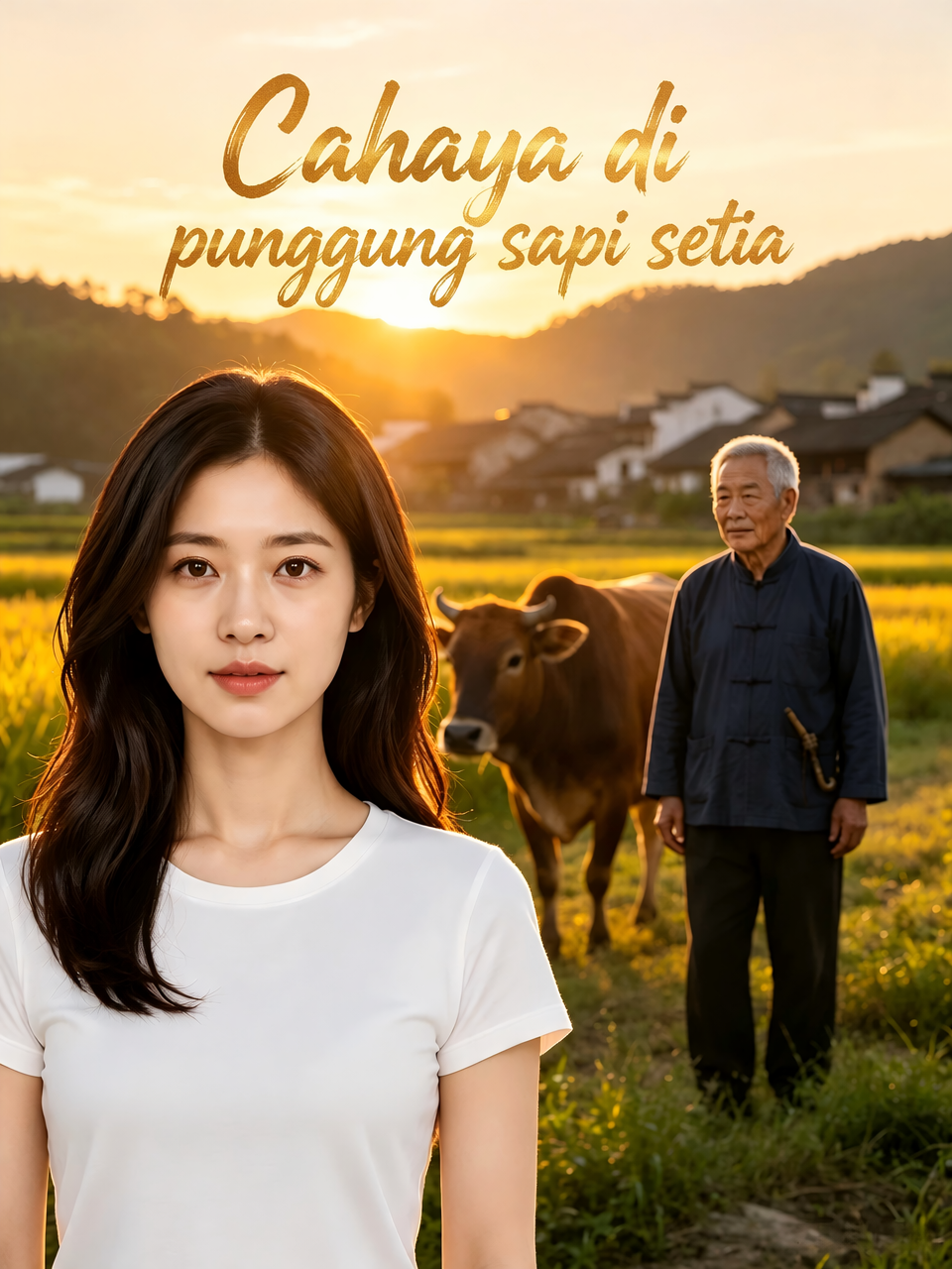 Cahaya di punggung sapi setia