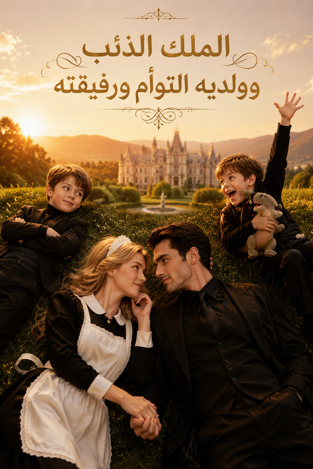 الملك الذئب وولديه التوأم ورفيقته