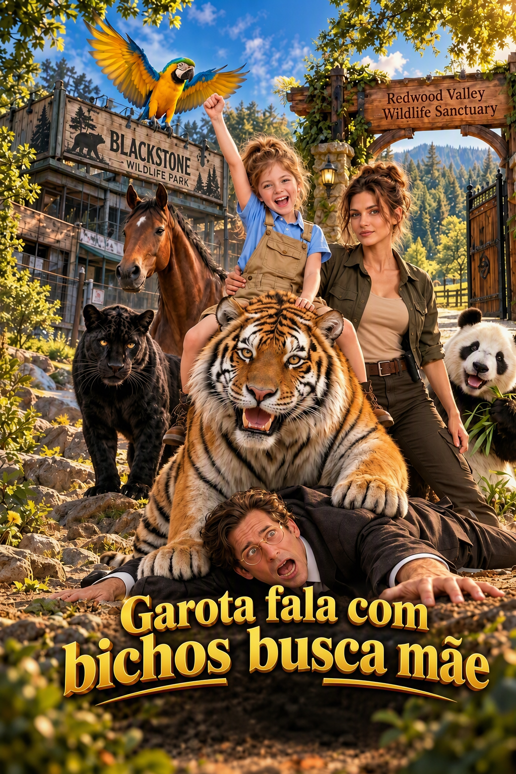 Garota fala com bichos busca mãe