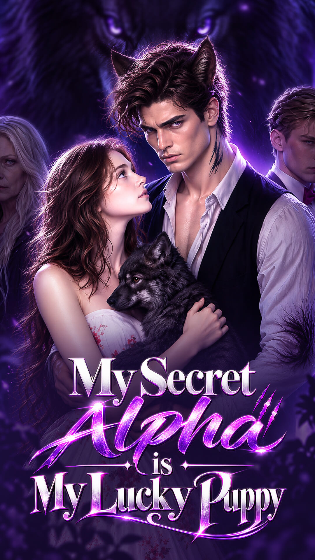 Mon Alpha secret est mon chiot porte-bonheur