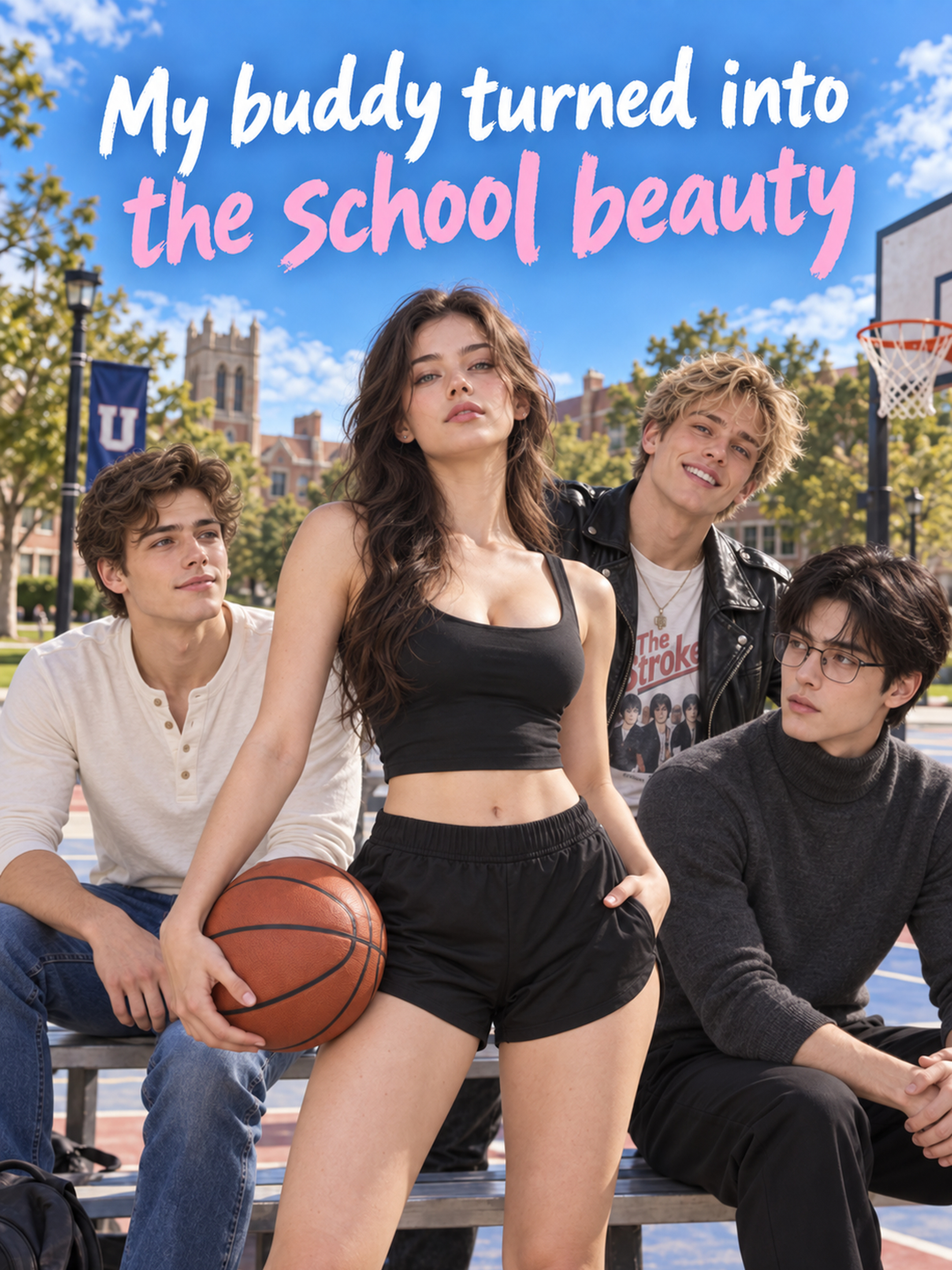 My buddy turned into the school beauty
