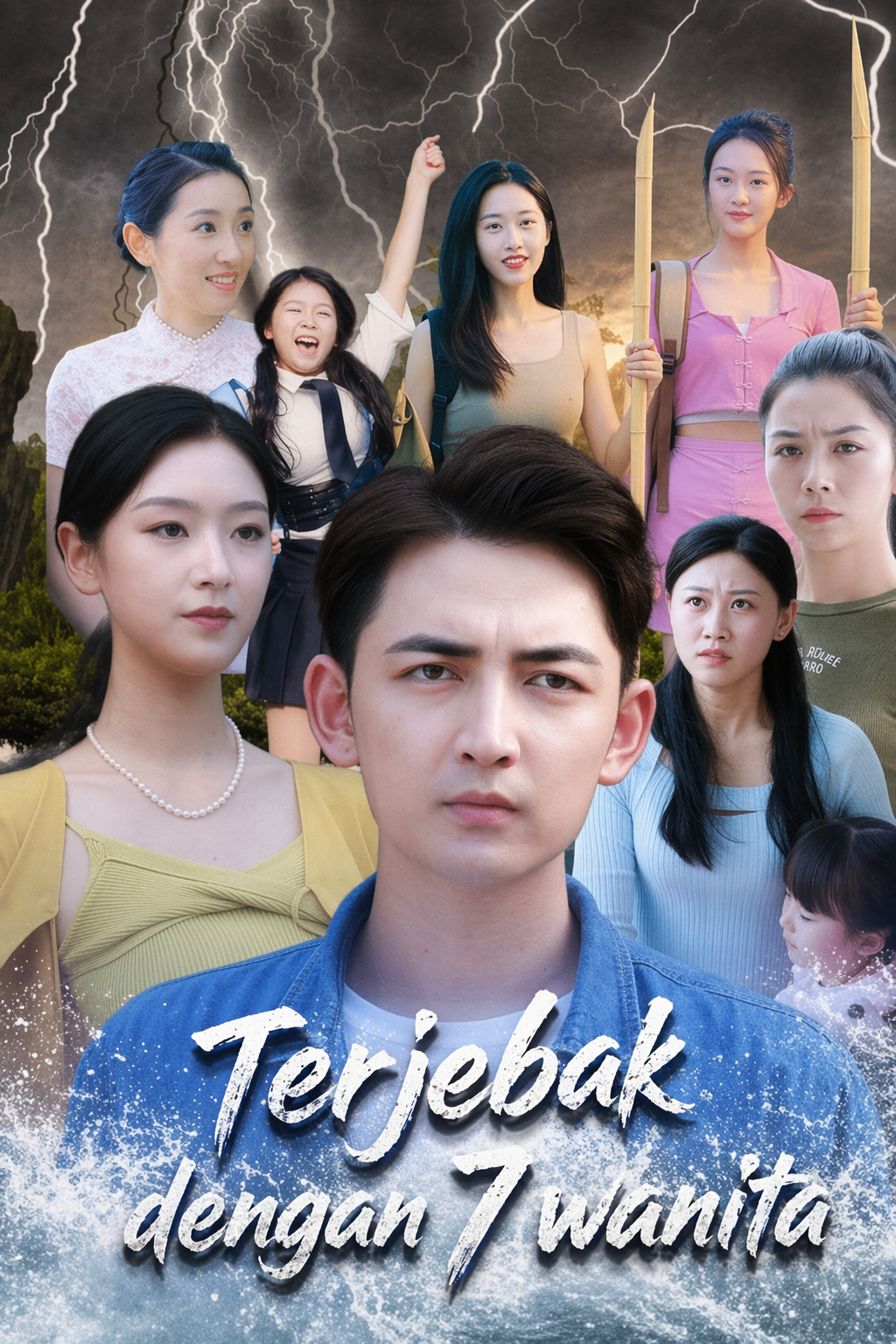 Terjebak dengan 7 wanita