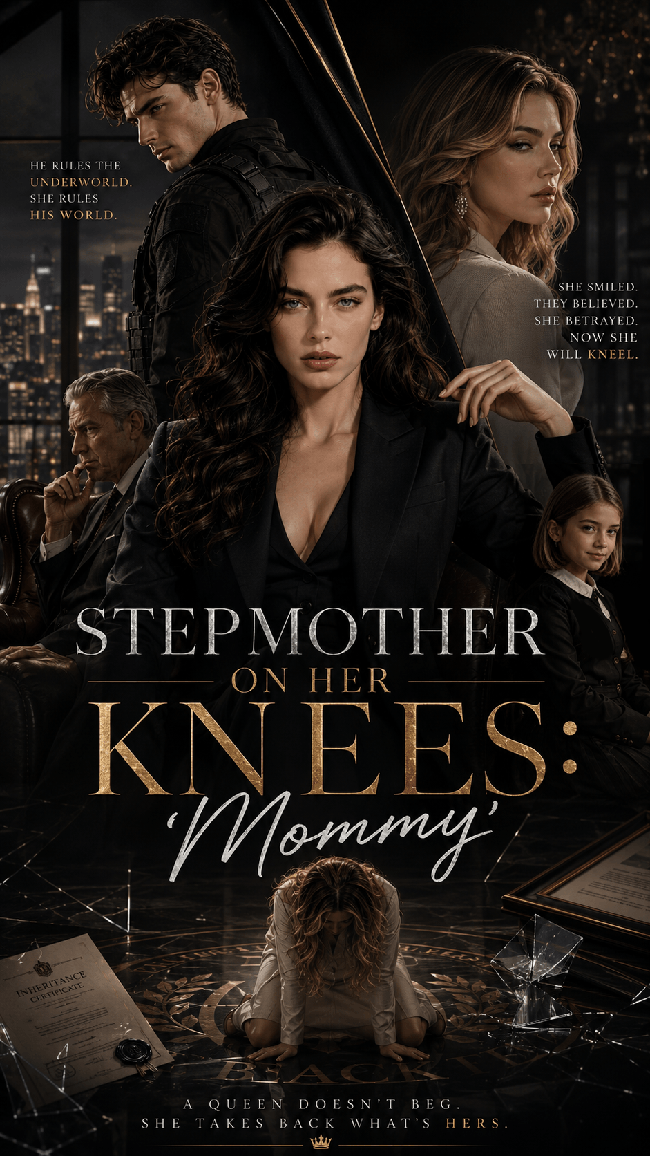 STEPMOTHER ON HER KNEES:"Mommy"