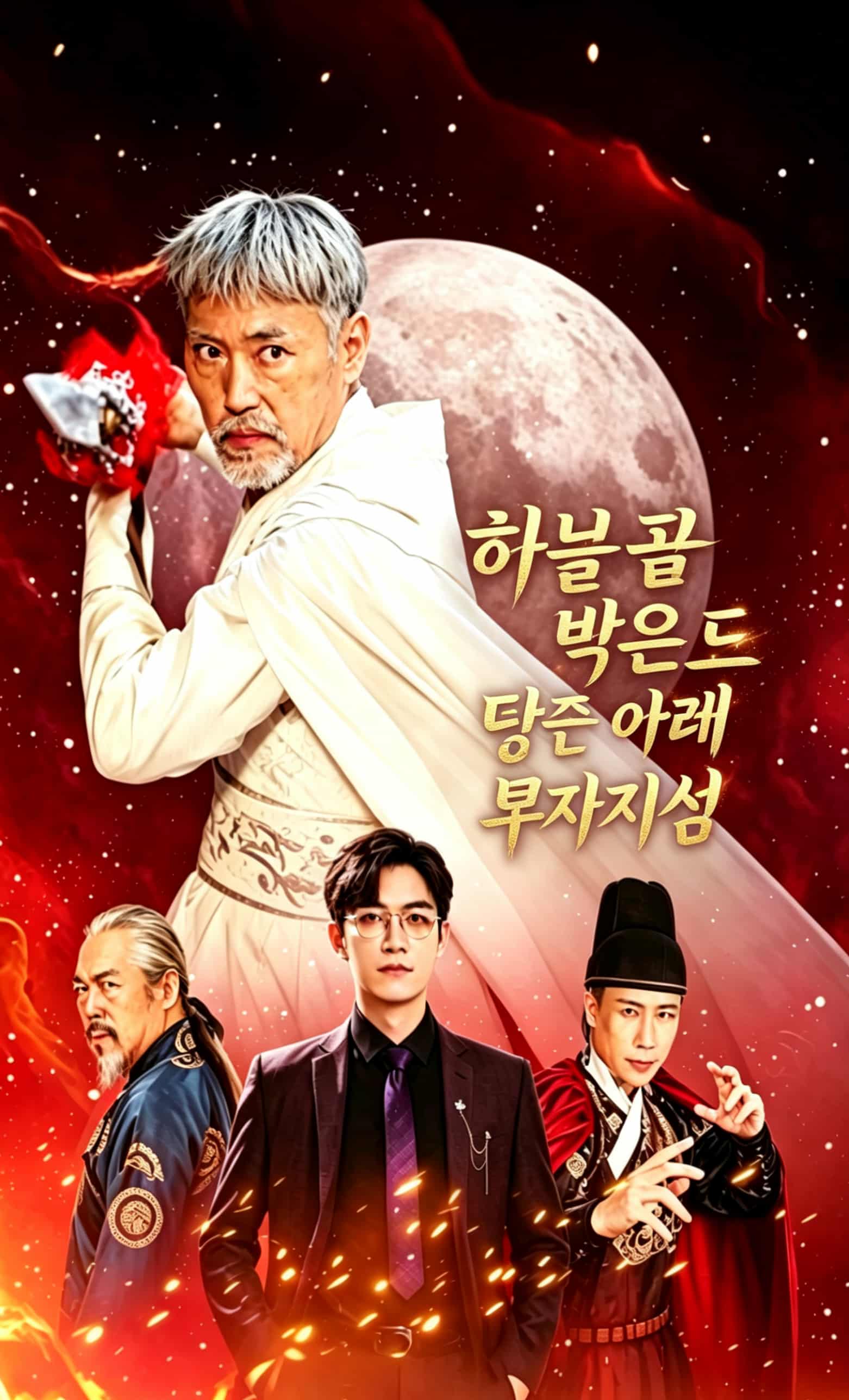 하늘 끝 밝은 달 아래 부자지심