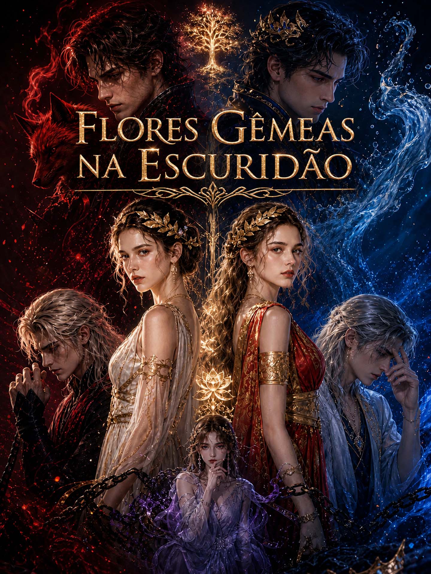 Flores Gêmeas na Escuridão