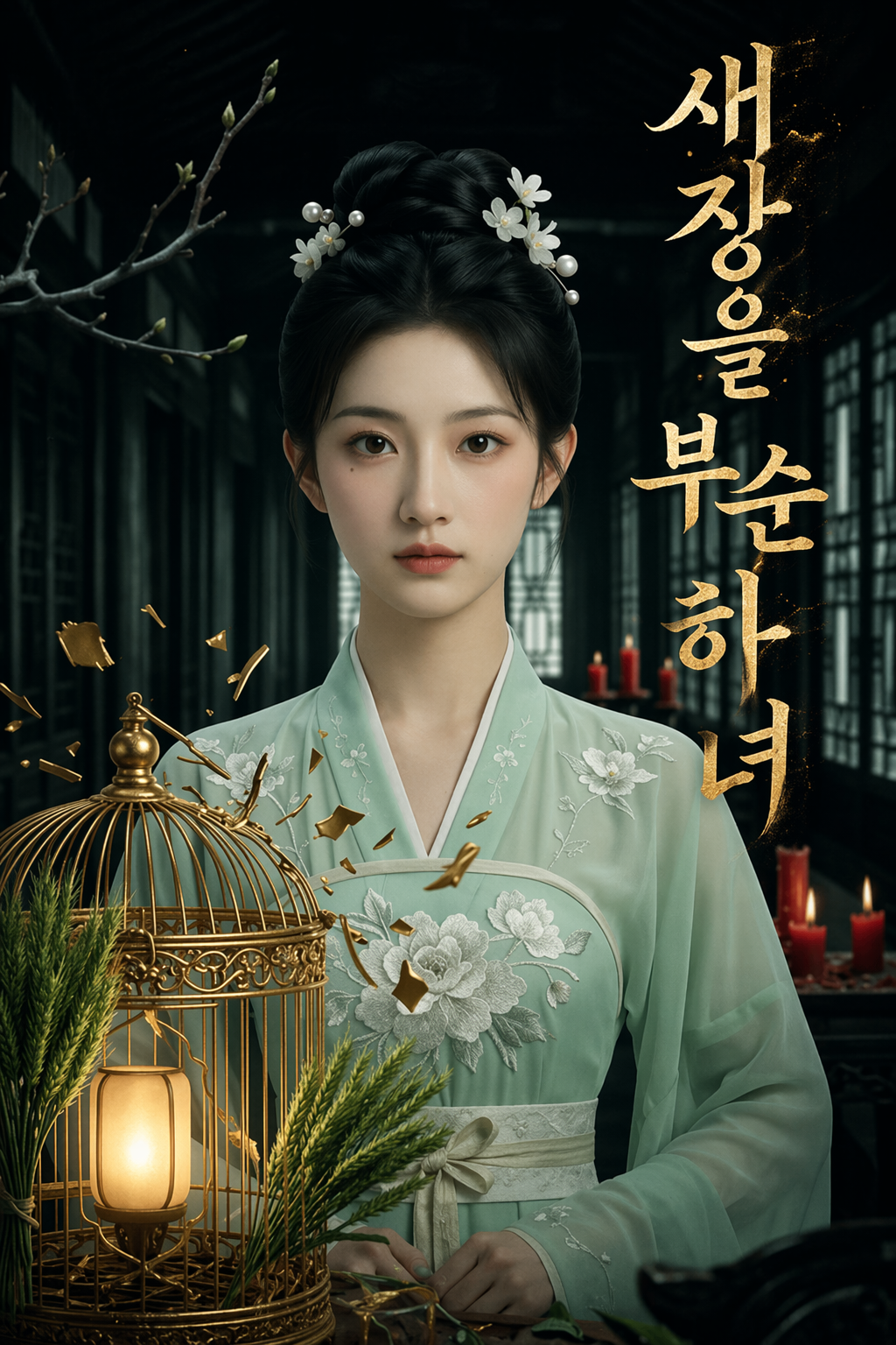 새장을 부순 하녀