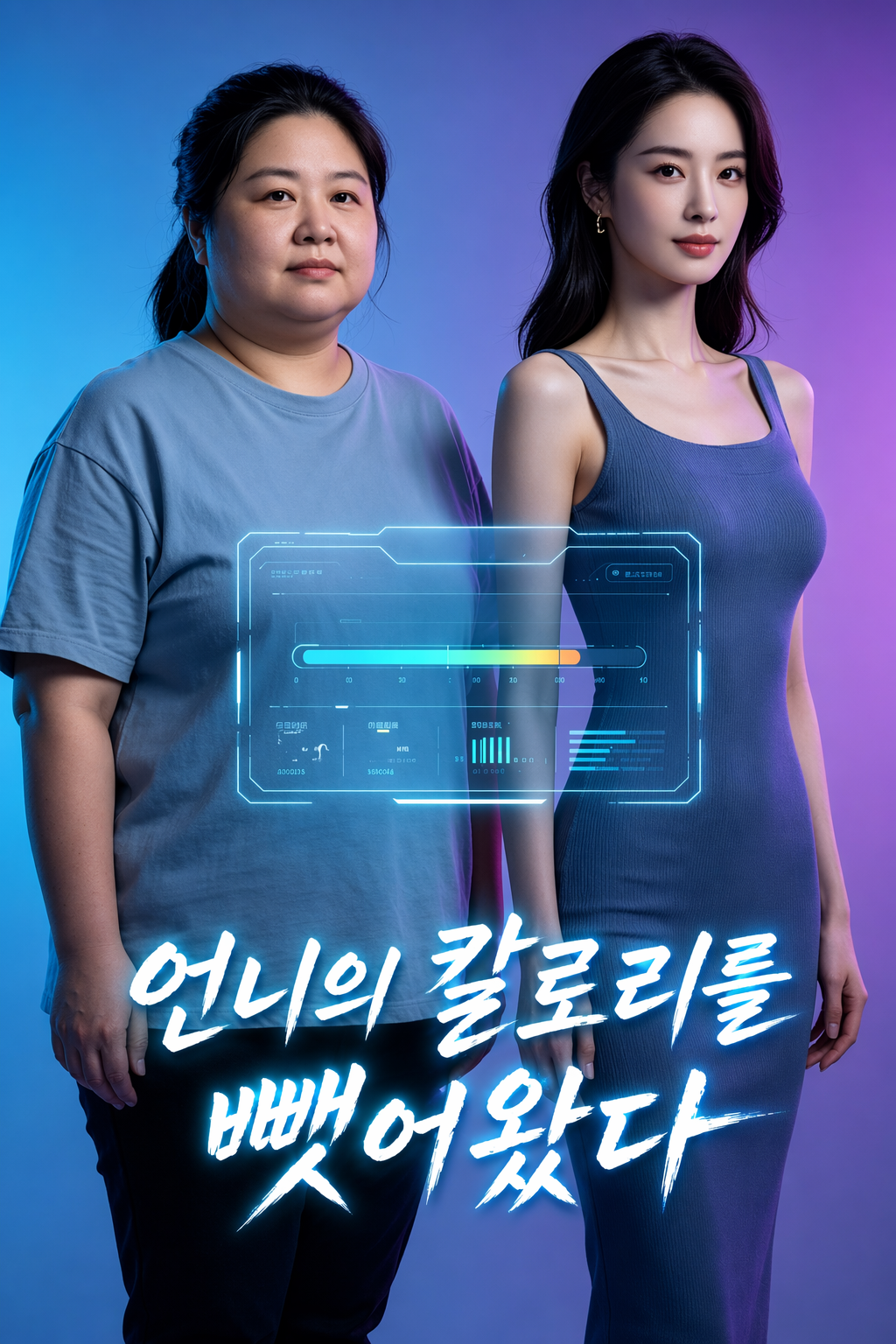 언니의 칼로리를 뺏어왔다