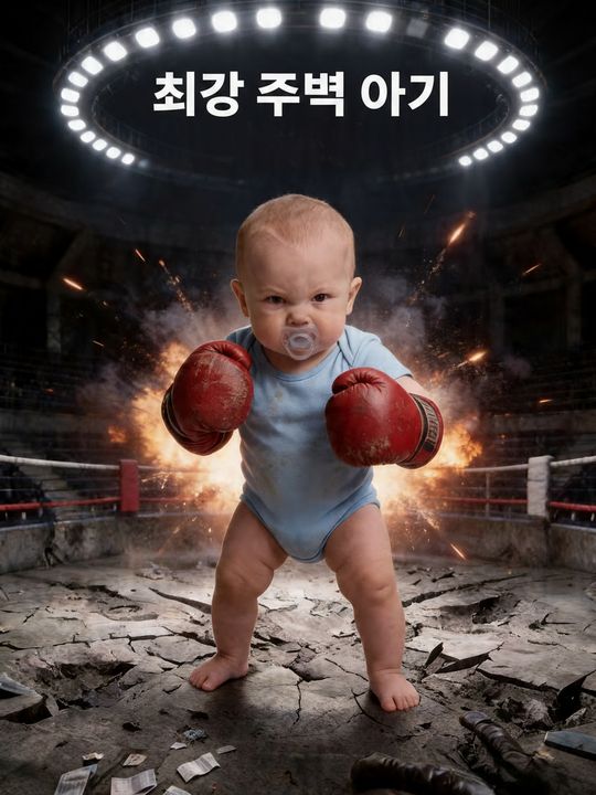 최강 주먹 아기