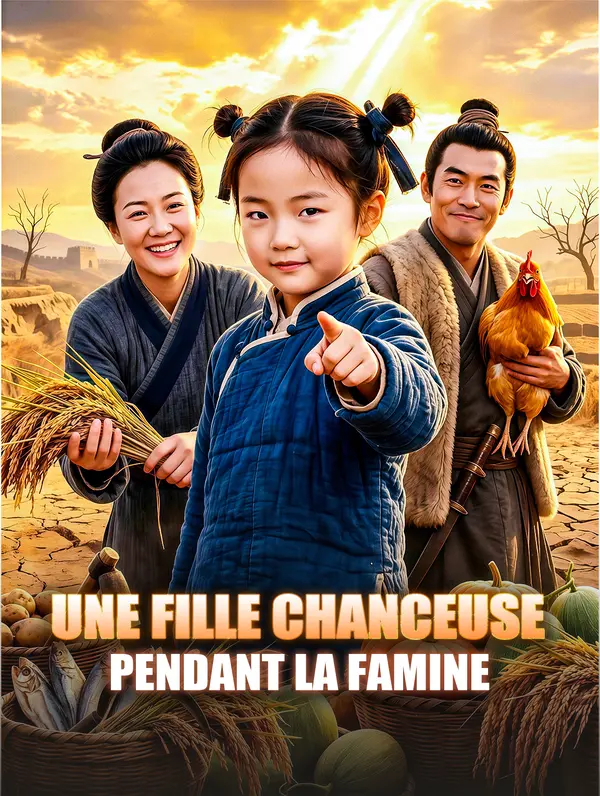 Une fille chanceuse pendant la famine