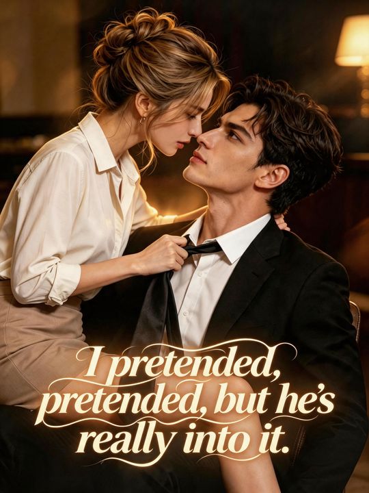 I pretended,pretended,but he's really into it.