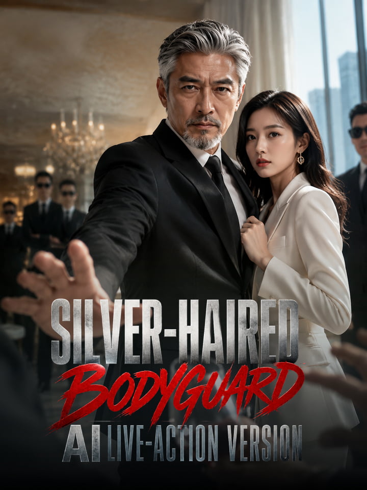 Silver-haired bodyguard AI live-action version