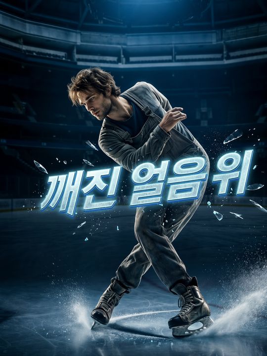 깨진 얼음 위