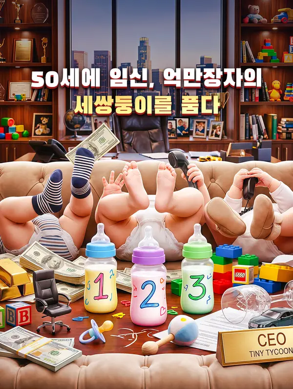 50세에 임신, 억만장자의 세쌍둥이를 품다