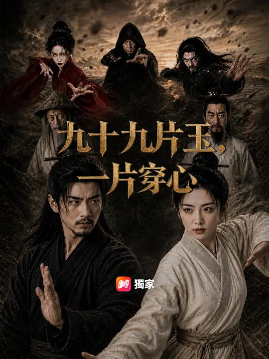 九十九片玉，一片穿心