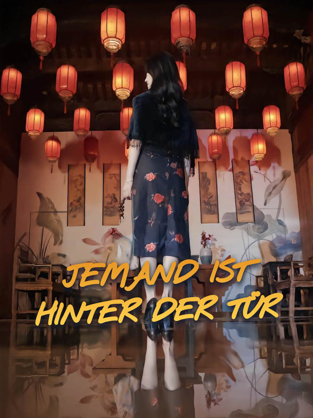 Jemand ist hinter der Tür