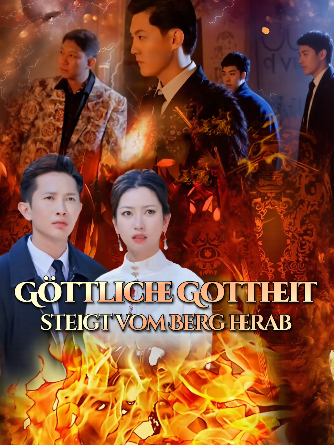Göttliche Gottheit steigt vom Berg herab