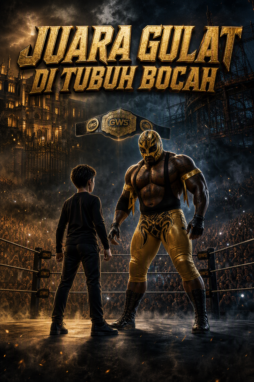 Juara Gulat di Tubuh Bocah