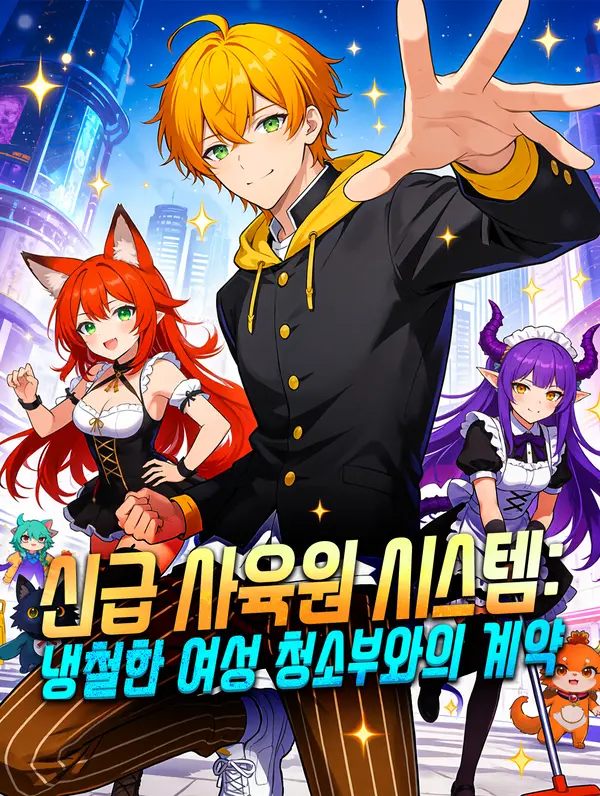 신급 사육원 시스템: 냉철한 여성 청소부와의 계약
