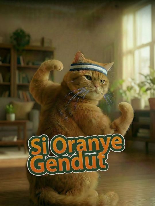 Kucing oren jadi viral