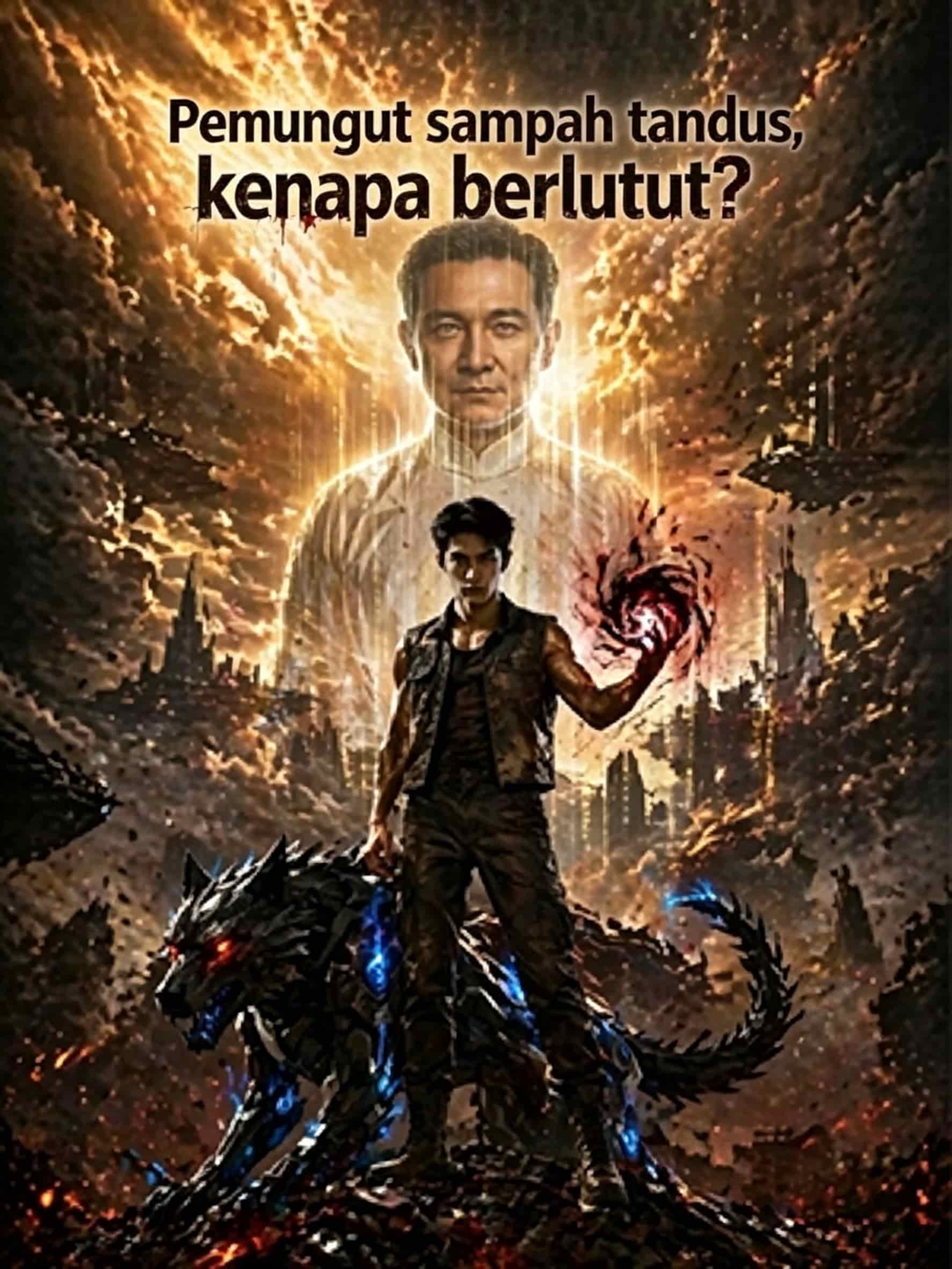 Pemungut sampah tandus, kenapa berlutut?