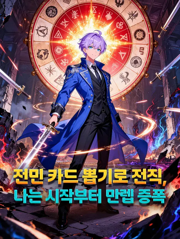 전민 카드 뽑기로 전직, 나는 시작부터 만렙 증폭