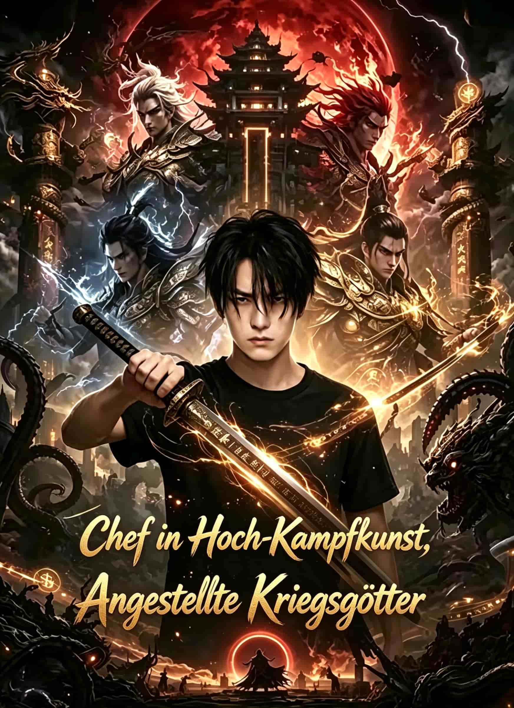 Chef in Hoch-Kampfkunst, Angestellte Kriegsgötter