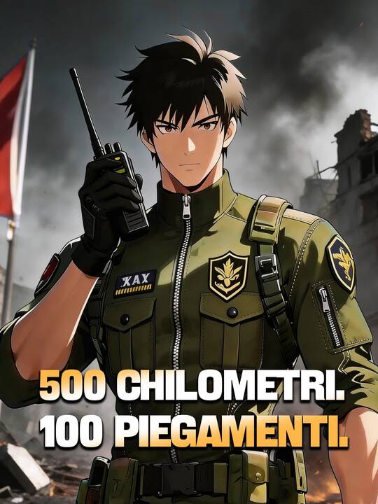 500 Chilometri. 100 Piegamenti.