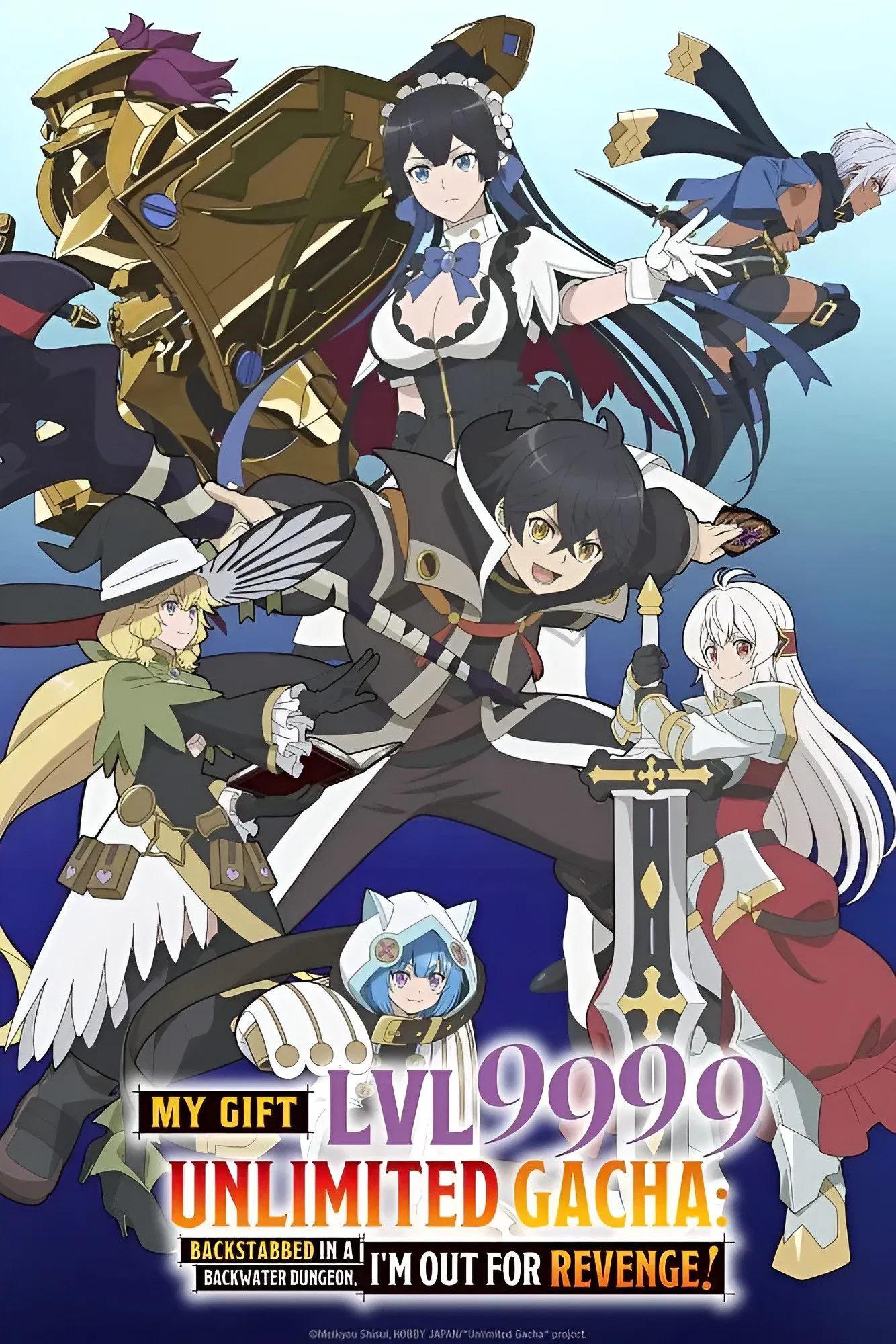 My Gift Lvl 9999 Unlimited Gacha: Backstabbed in a Backwater Dungeon, I'm Out for Revenge! [Portuguese] (2025)