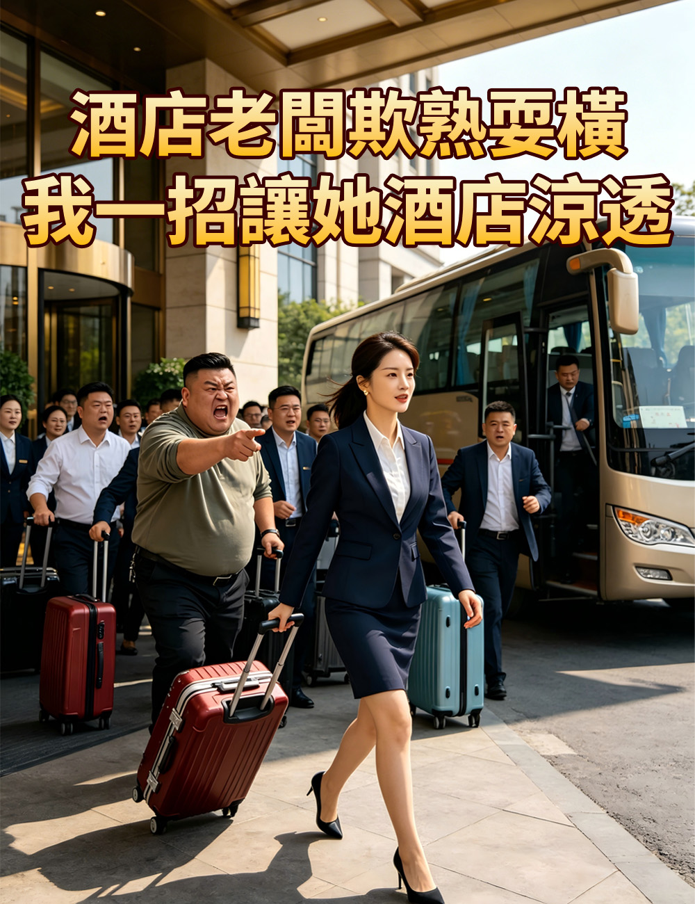 酒店老闆欺熟耍橫，我一招讓她酒店涼透