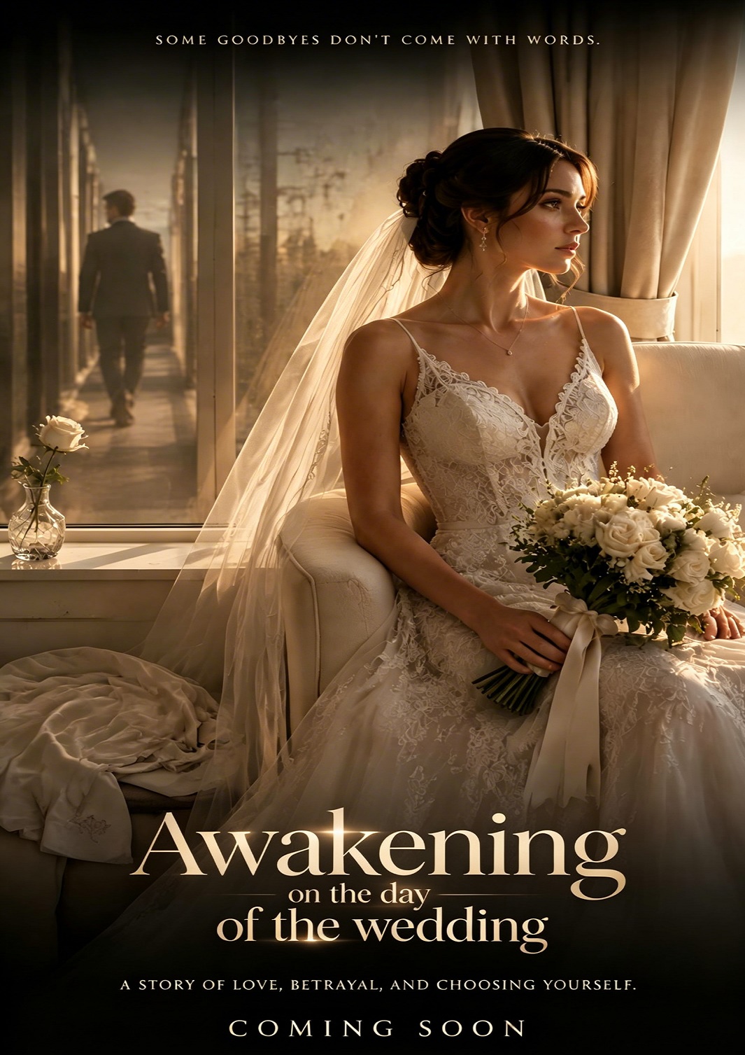 Awakening on the day of the wedding.