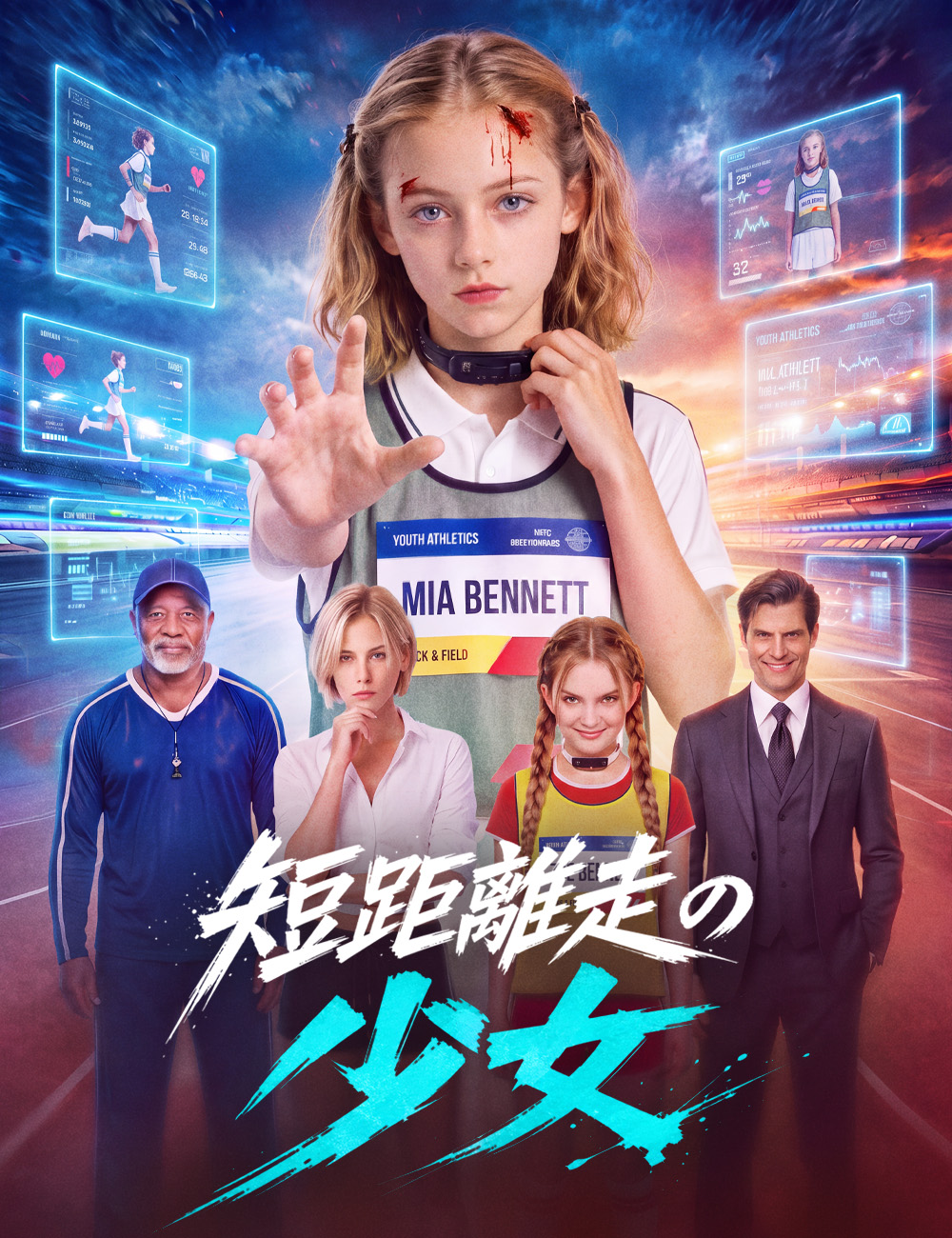 短距離走の少女