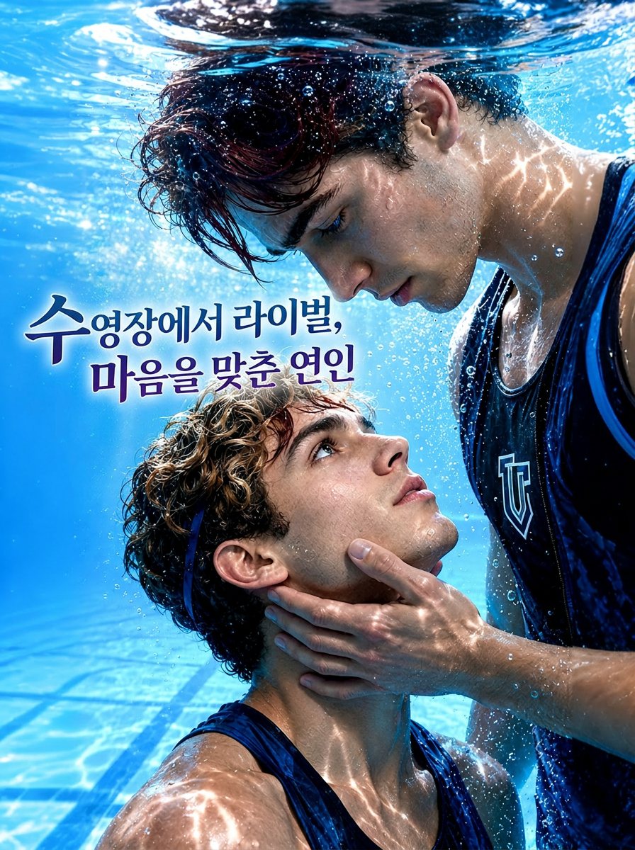 수영장에서 라이벌, 마음을 맞춘 연인