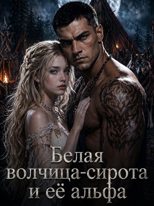 Белая волчица-сирота и её альфа