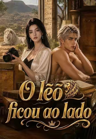 O leão ficou ao lado