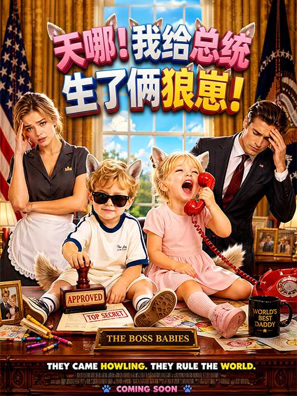 天哪！我给总统生了俩狼崽！