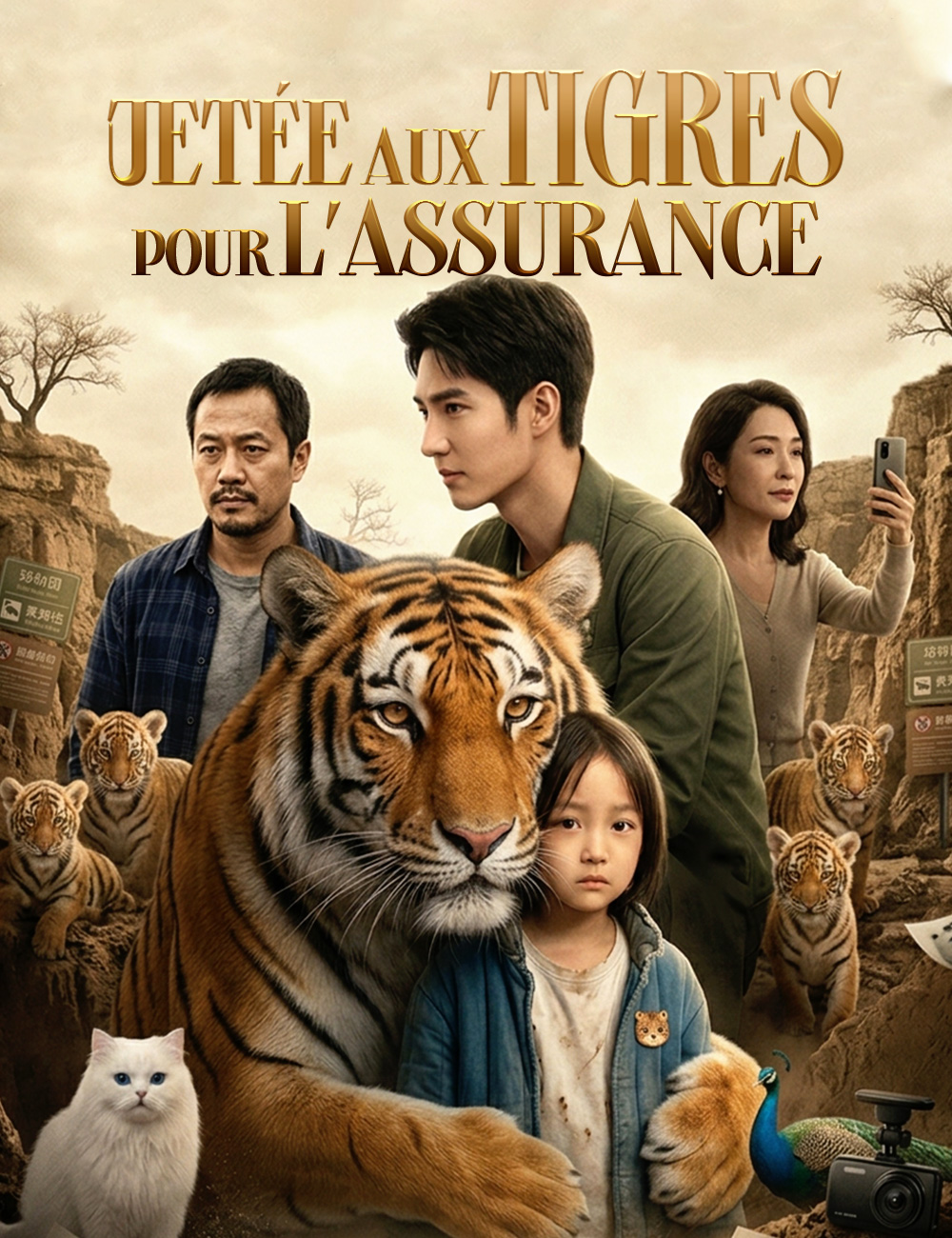 Jetée aux tigres pour l'assurance(doublage)