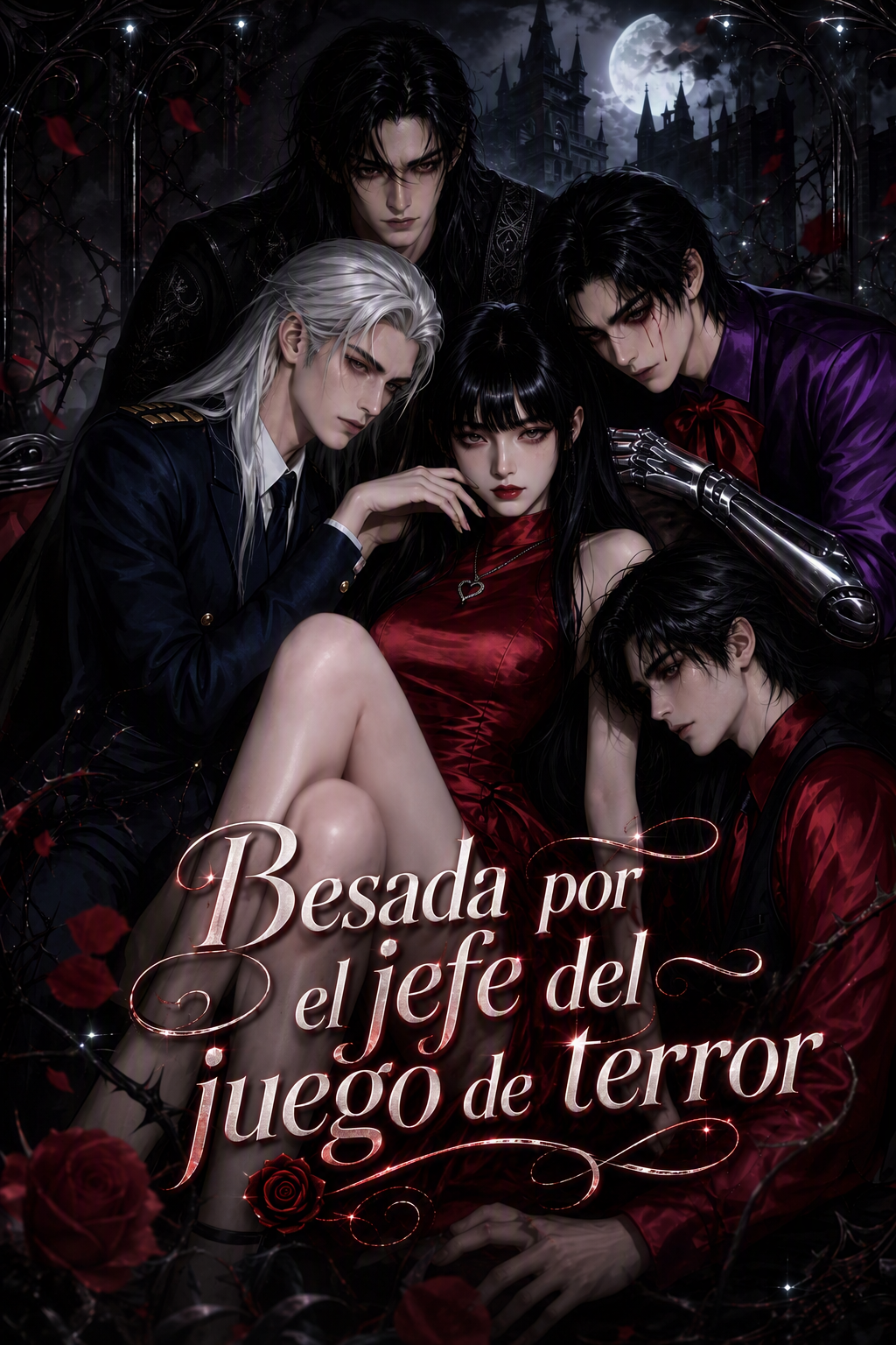 Besada por el jefe del juego de terror