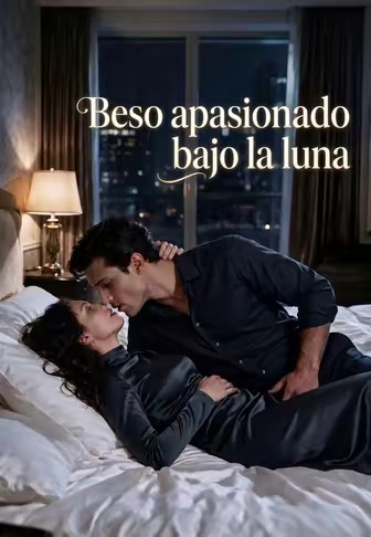 Beso apasionado bajo la luna