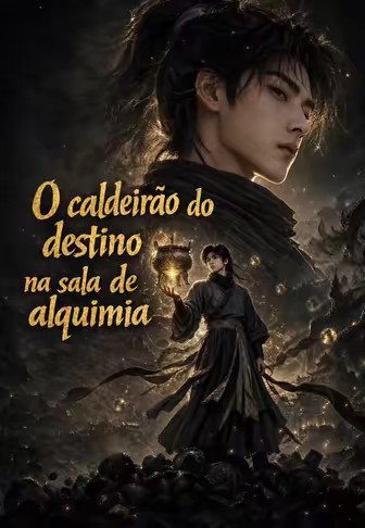 O caldeirão do destino na sala de alquimia