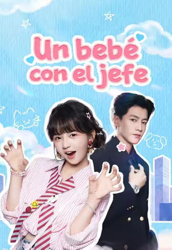 (Doblado)Un bebé con el jefe