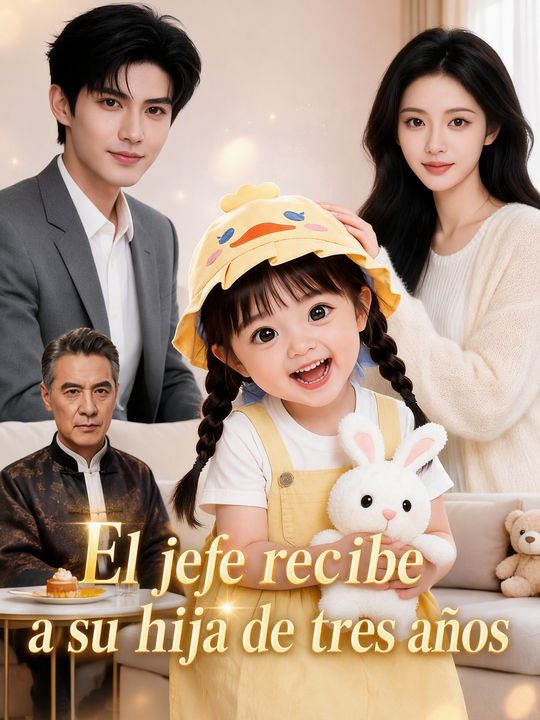 El jefe recibe a su hija de tres años