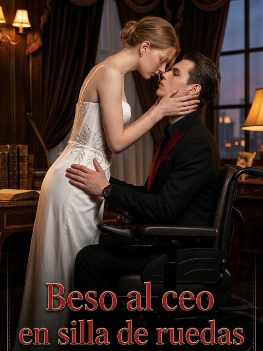 Beso al ceo en silla de ruedas