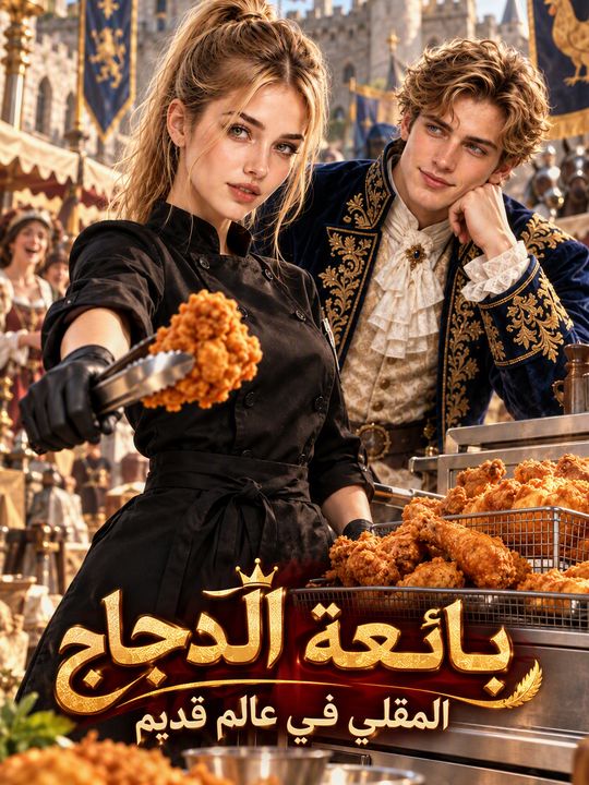 بائعة الدجاج المقلي في عالم قديم