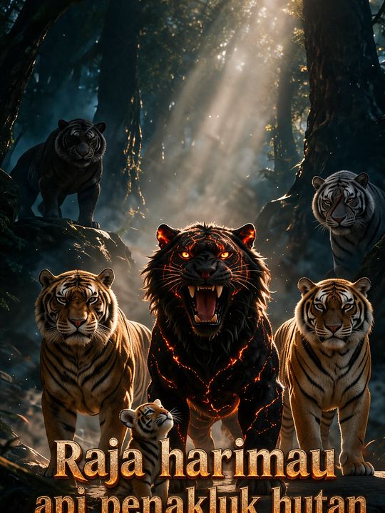 Raja harimau api penakluk hutan