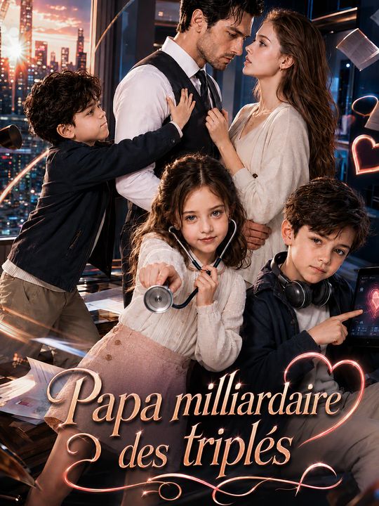 Papa milliardaire des triplés
