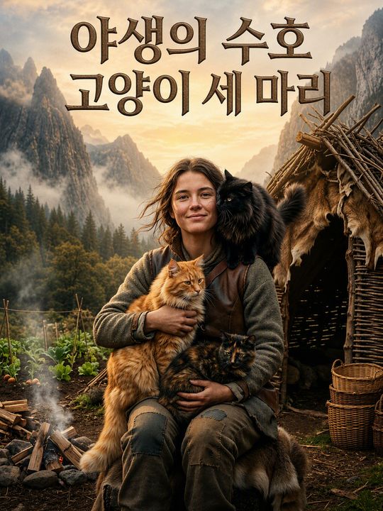 야생의 수호 고양이 세 마리