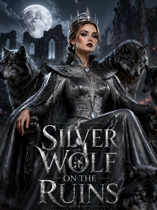 Silver Wolf on the Ruins