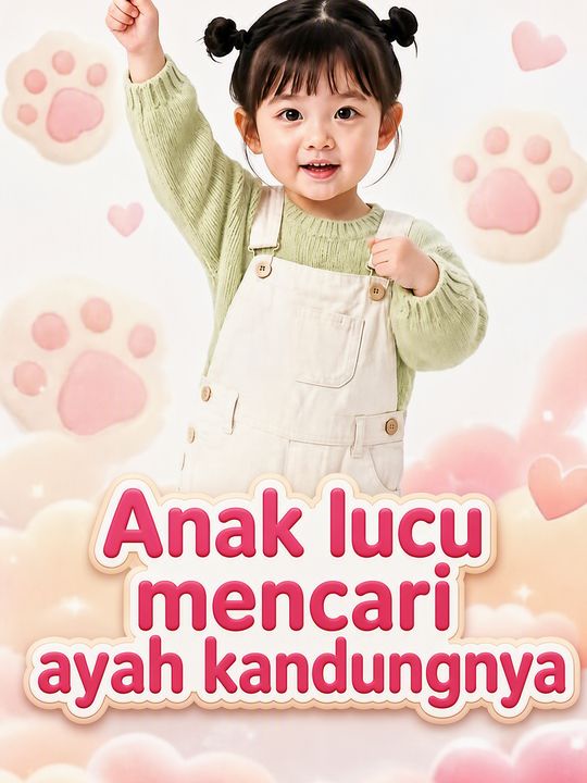 Anak lucu mencari ayah kandungnya
